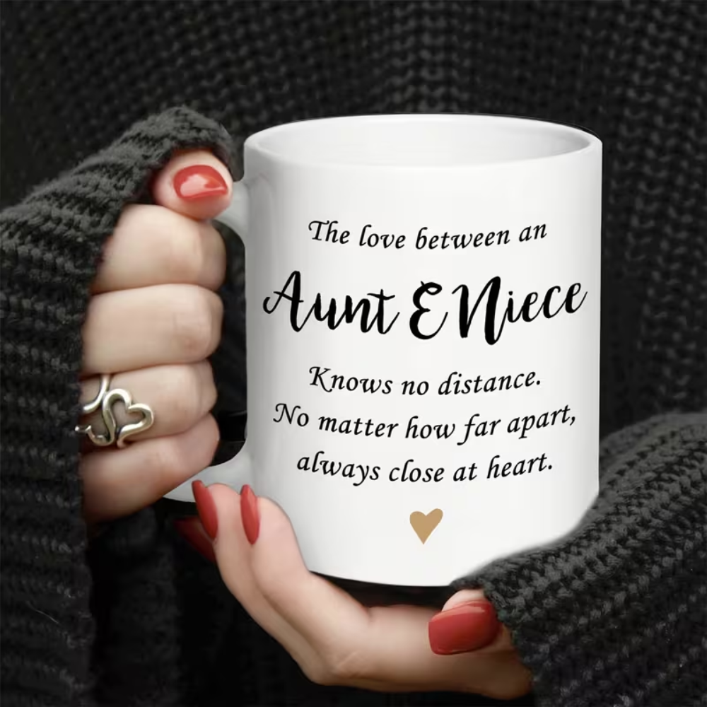 11 oz Ceramic Aunt and Niece Bond Quote Coffee Mug Drinkware 1pc