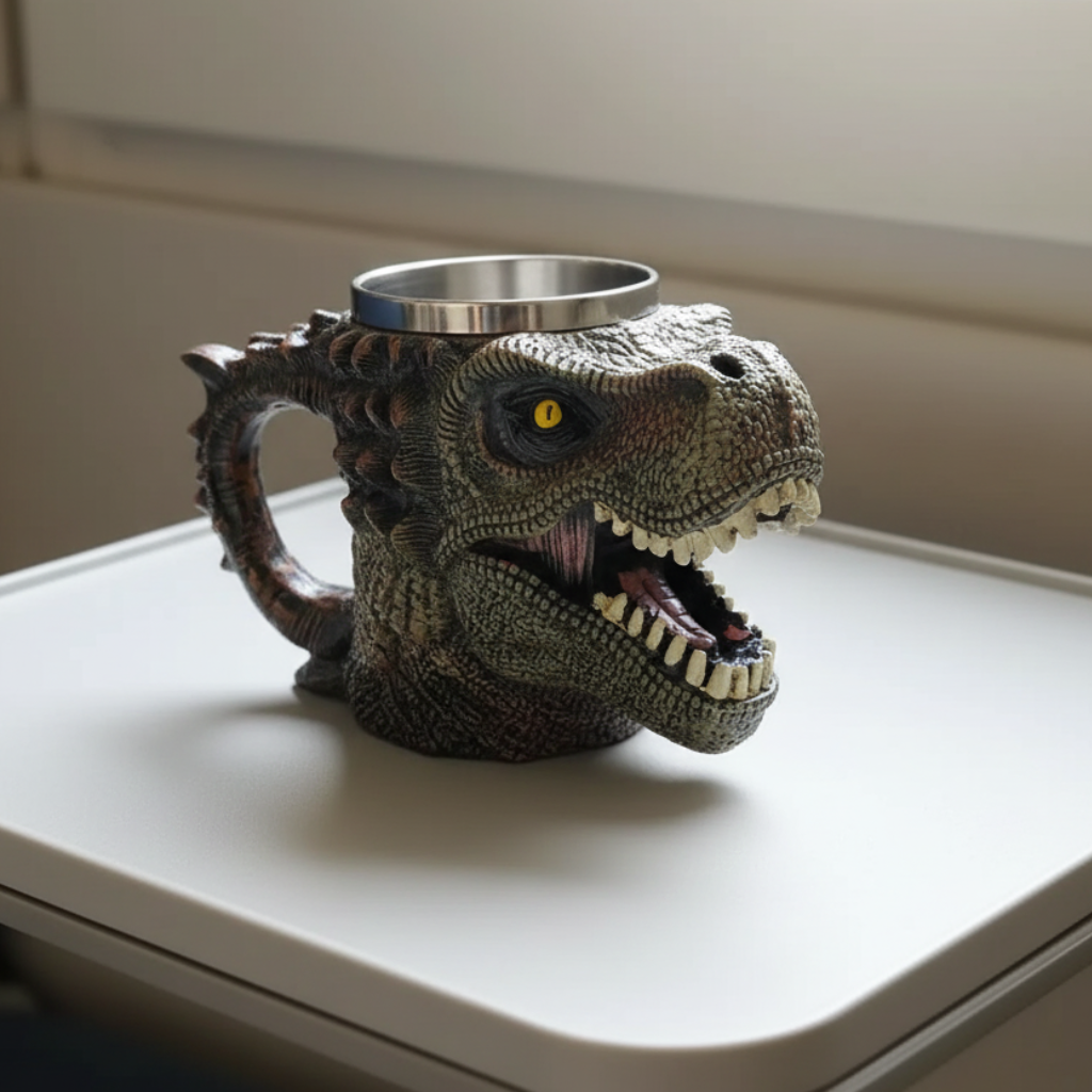 3D Retro Dinosaur Mug
