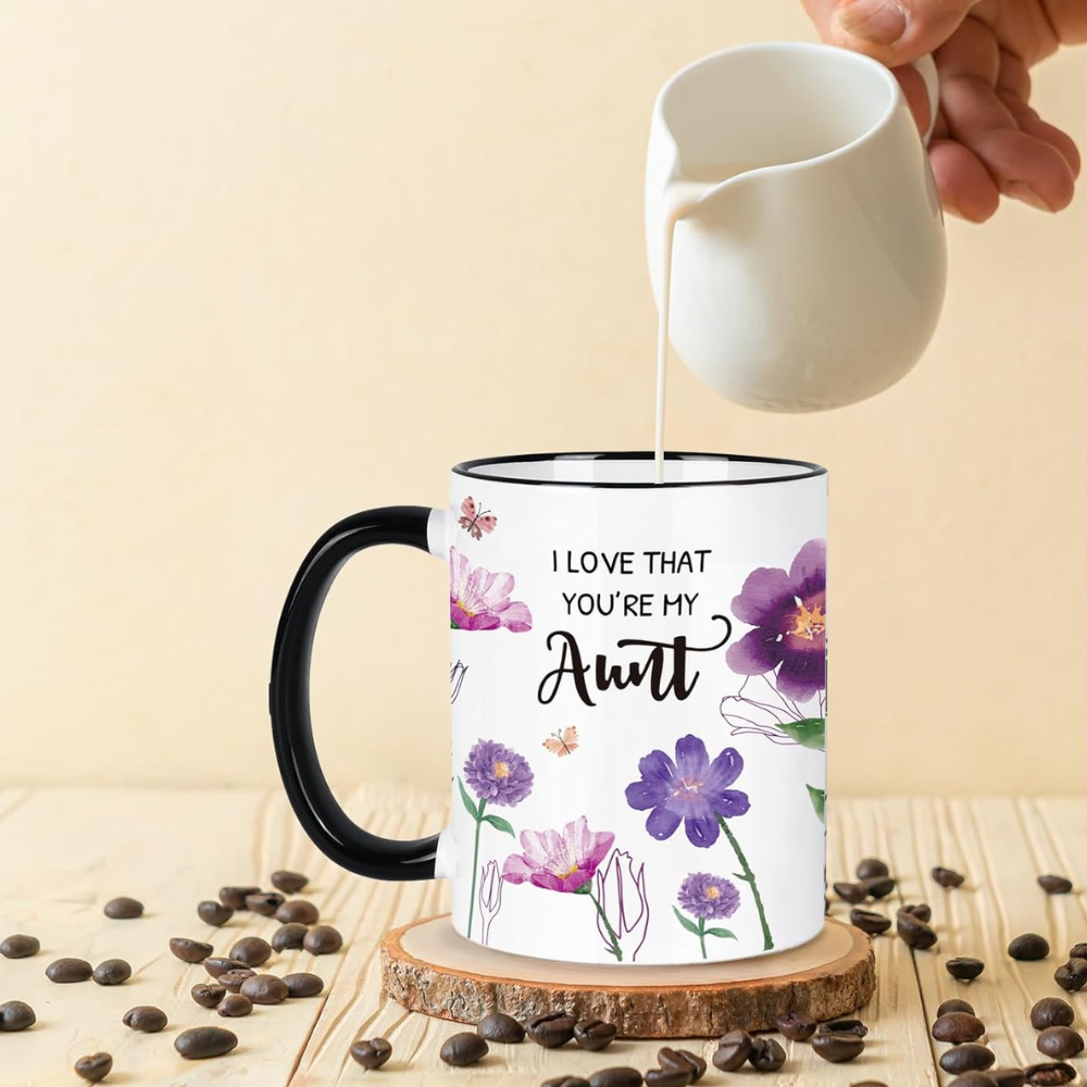 11 oz Ceramic Inspirational Aunt Coffee Mug Drinkware