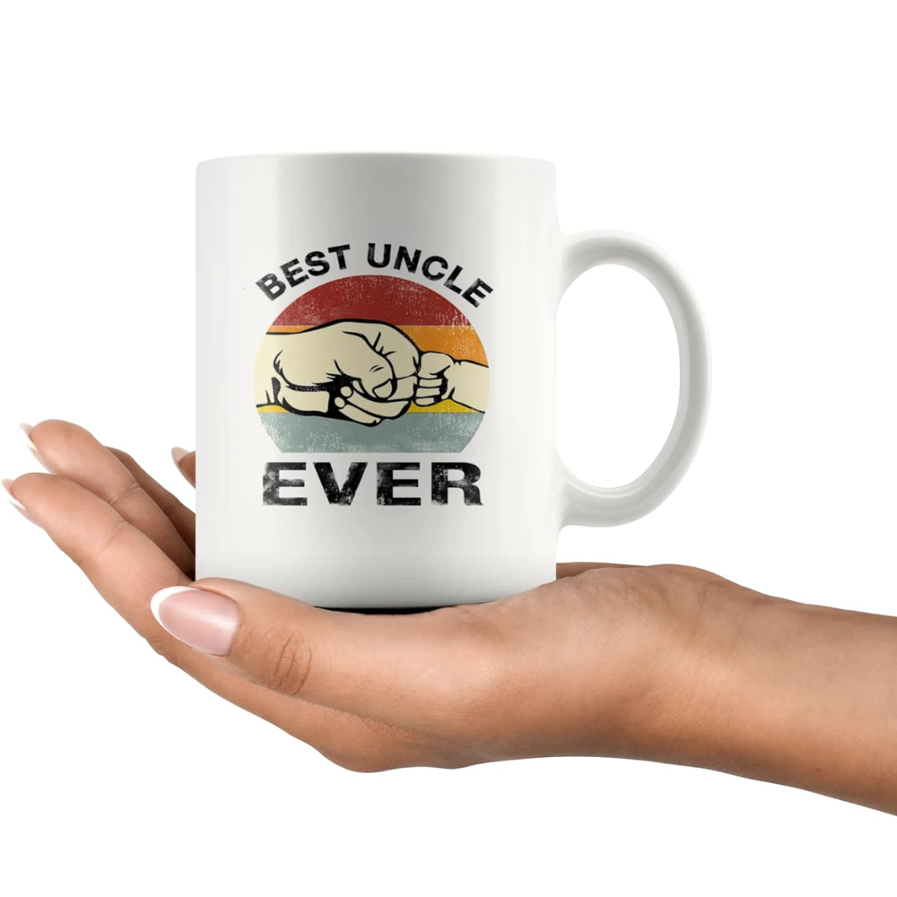 Ceramic Best Uncle Ever Coffee Mug Funny Novelty Drinkware