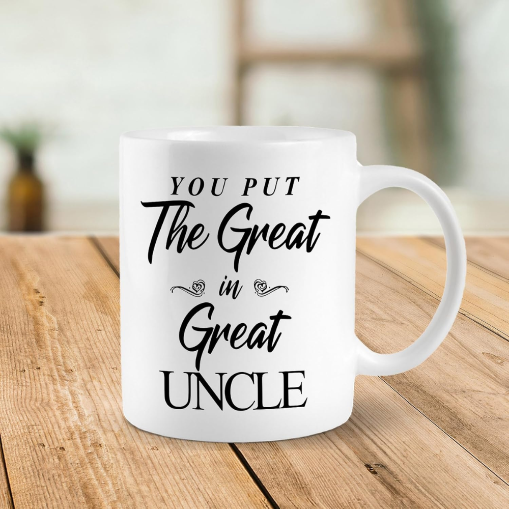 11 oz Ceramic Great Uncle Quote Coffee Mug Drinkware
