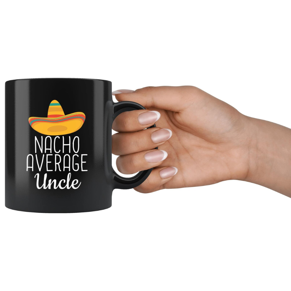 Ceramic Nacho Average Uncle Coffee Mug Funny Gift Drinkware