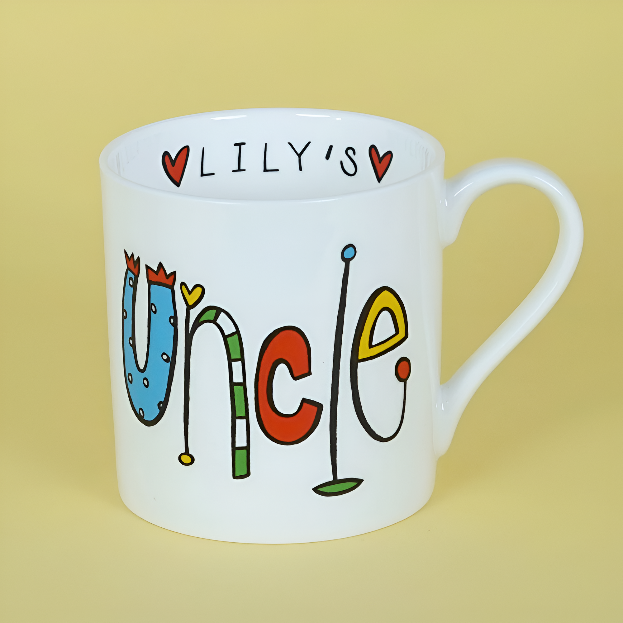 Personalized Uncle Name Ceramic Coffee Mug