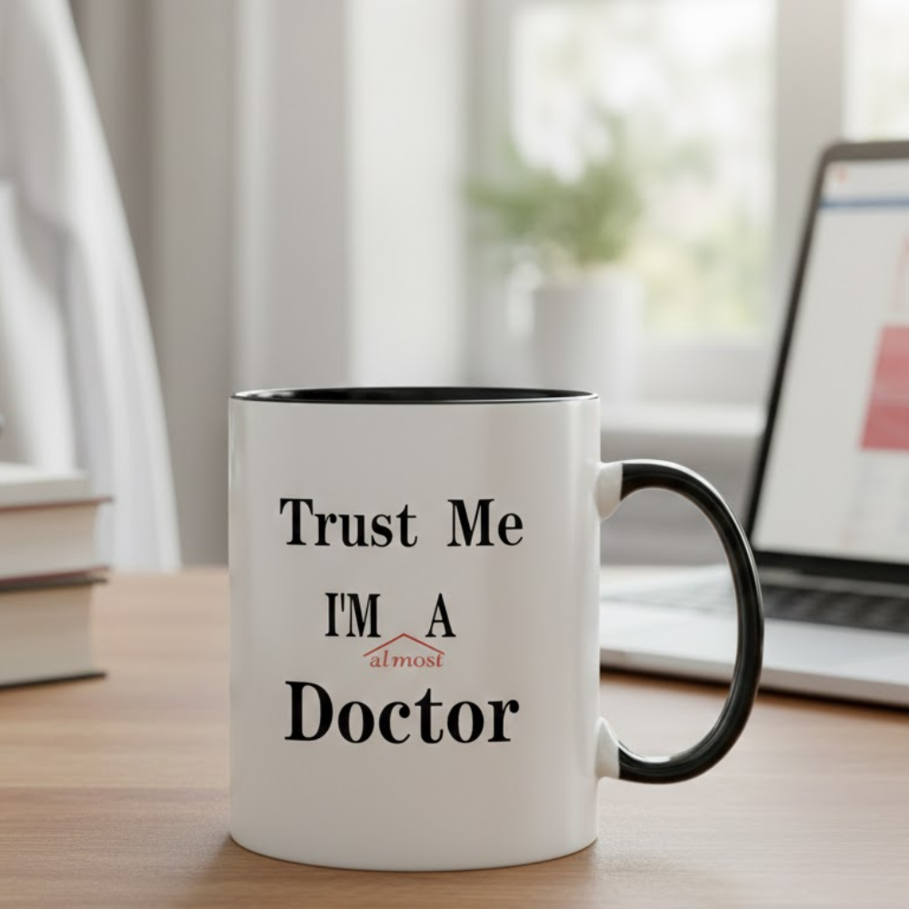 11 oz Ceramic Trust Me Im Almost a Doctor Coffee Mug Funny Drinkware