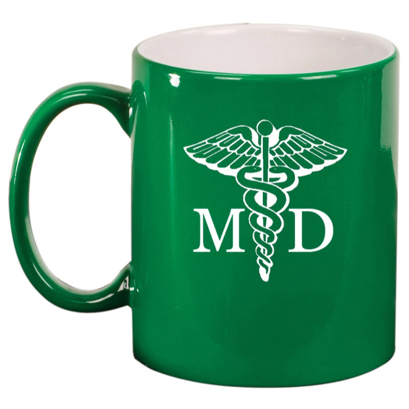 Ceramic Coffee Tea Mug Glass Cup MD Medical Doctor