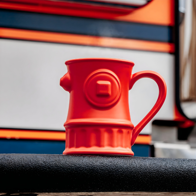 Fire Hydrant Coffee Mug Unique Firefighter Inspired Gift Coffee Cup