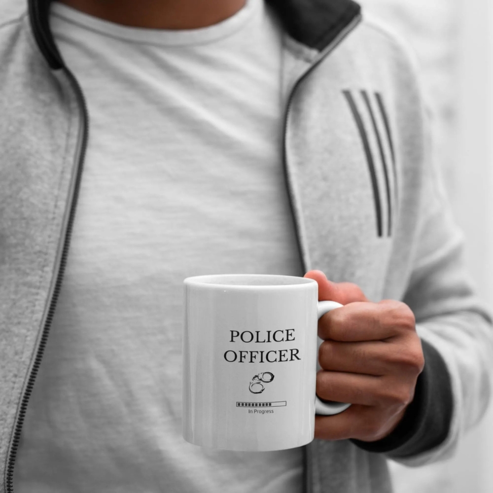 Police Officer Mug, Funny Future Police Officer Gift, Police Officer In Progress Mug