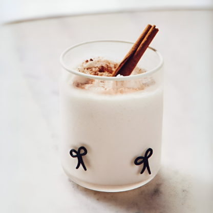 Clear Tumblers Bow Design-Mineral Mug