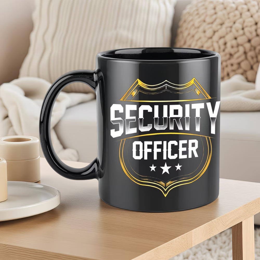 11oz Ceramic Security Officer Themed Mug