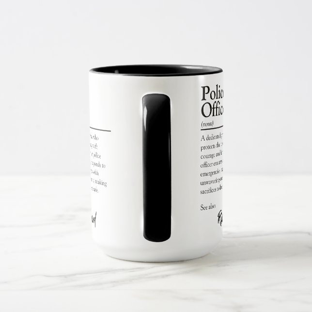 Personalized Police Officer Definition Mug