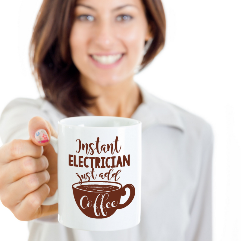 Funny Instant Electrician Coffee And Tea Gift Mug