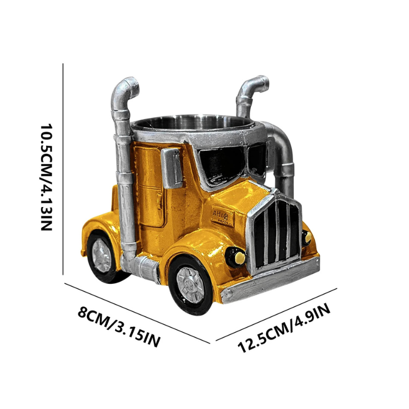 Steadline Handcrafted Semi Truck Shaped Ceramic Coffee Mug 350ml Capacity