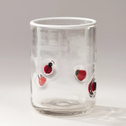 Embossed Glass Tumbler-Mineral Mug