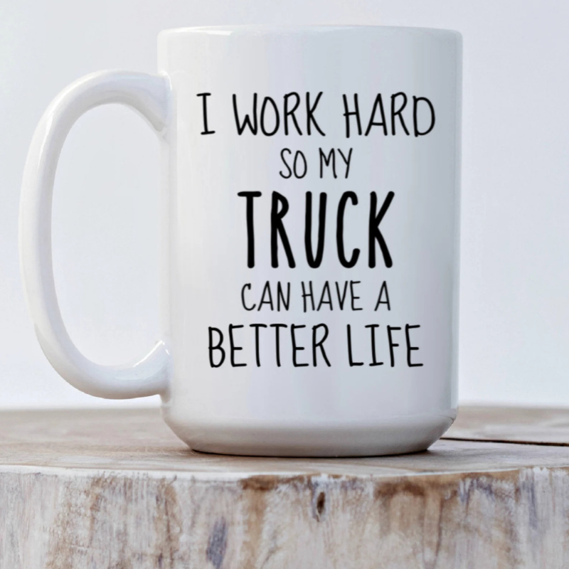 Truck Guy Gifts Truck Mug Gifts for Him Mens Gift Guy Gift Mechanic Gifts