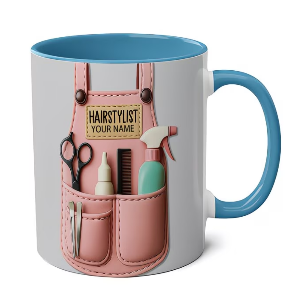 Gift Suggestions for Hairstylists, Personalized Barber Ceramic Mug, a Token of Appreciation for Salon Owners, a Thank You Gift for Stylists, And a Retirement Present