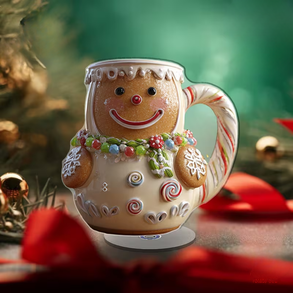 1 Piece Of Rotatable Owl Mug with 2D Flat Design