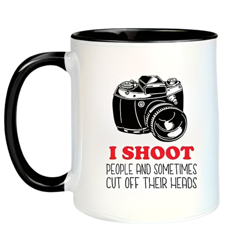 1pc, 11oz, Ceramic Coffee Mug with Camera Design