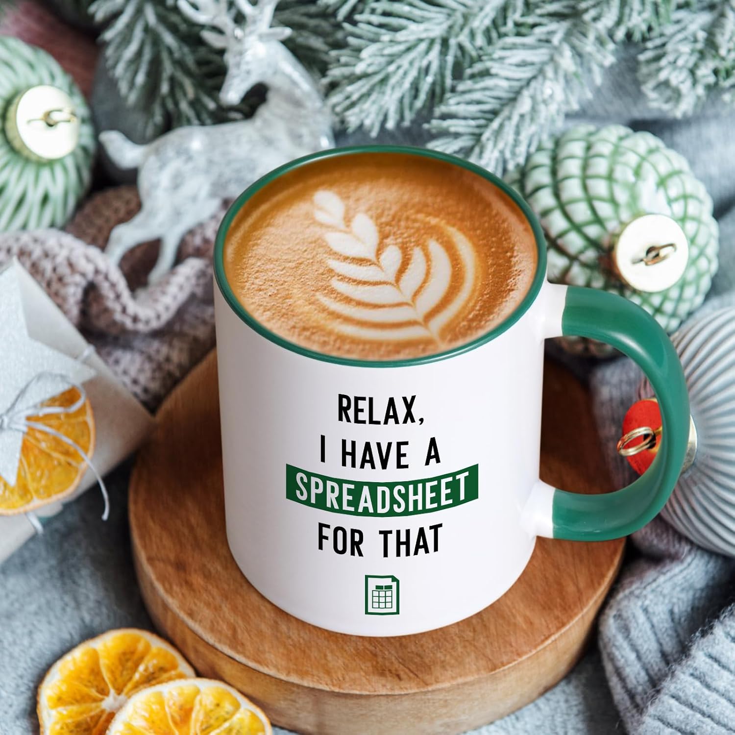 Funny Accountant Spreadsheet Coffee Mug CPA Gift