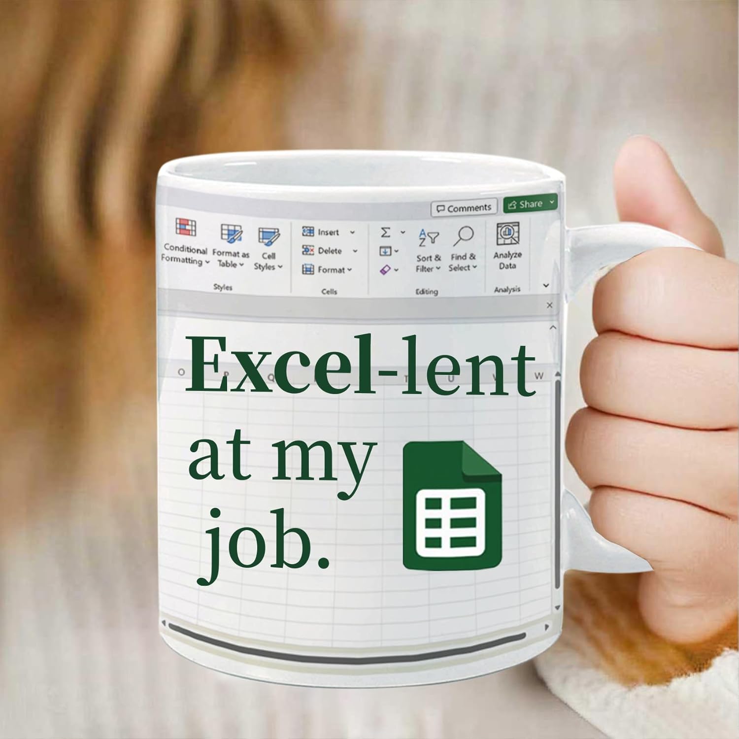Spreadsheet Humor Accountant Coffee Mug Finance Professional Gift