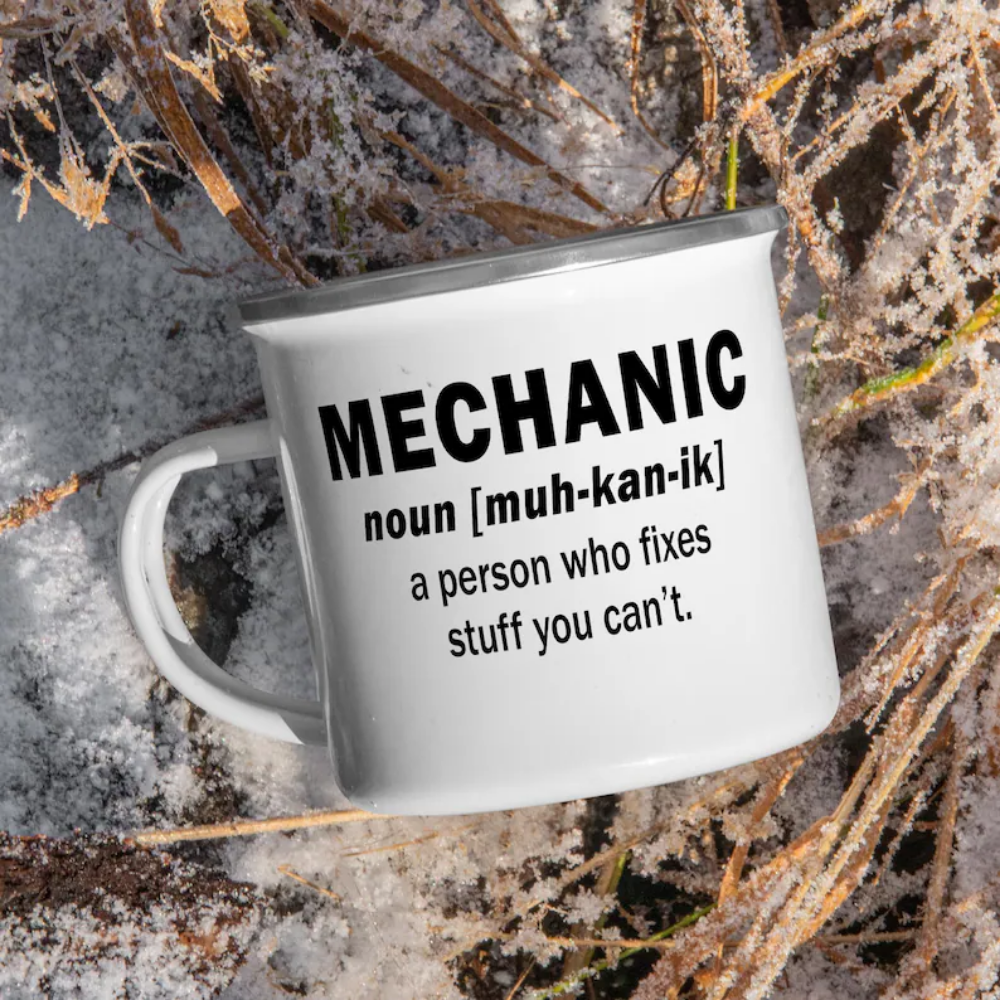 Mechanic Definition Coffee Mugs, Mugs for Auto Repair, Unique Gifts for Car Mechanics, Coffee Mugs for Gearheads, Mechanic Humor Mug for Men