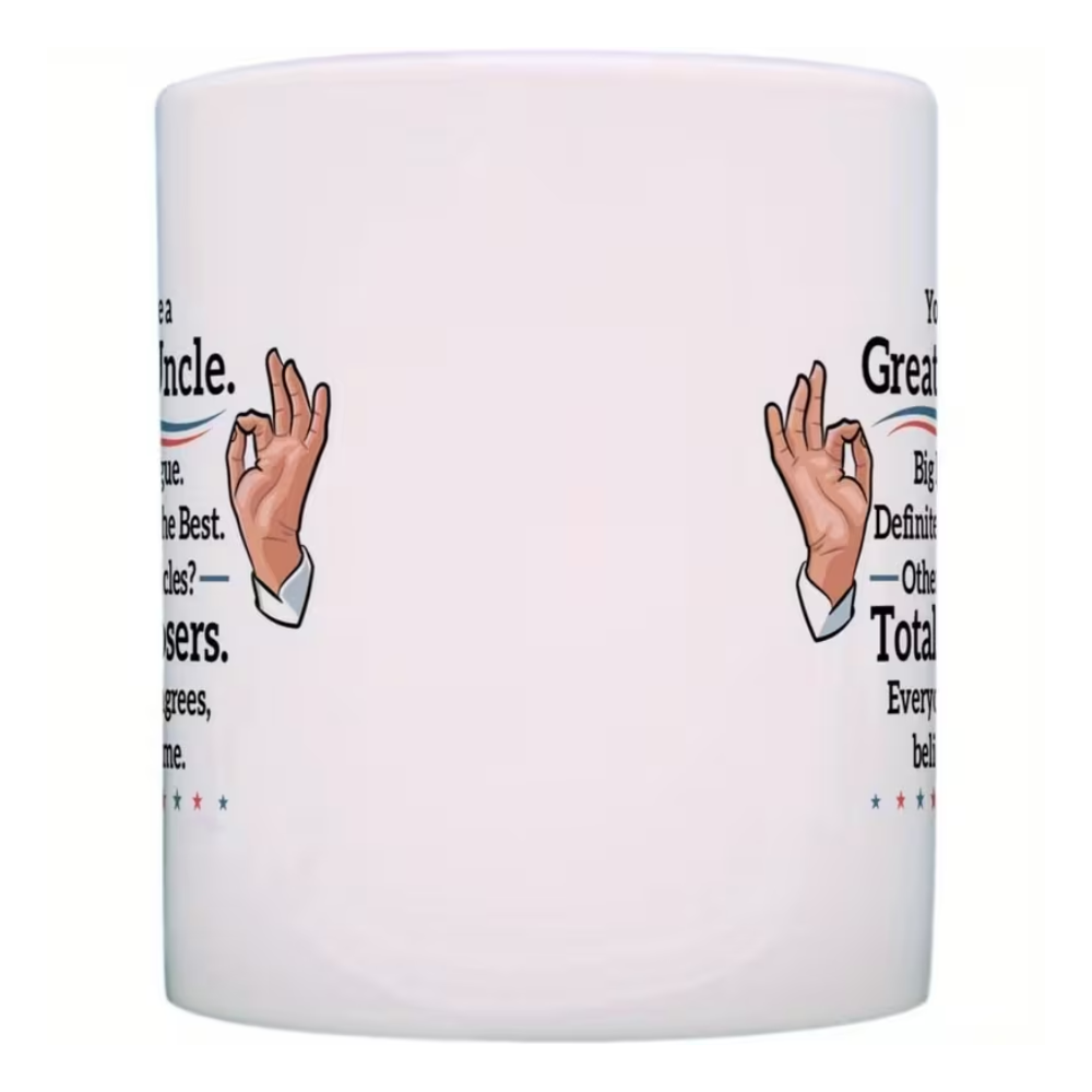 Big League Uncle Quote Printed Coffee Mug