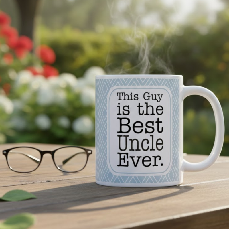 Proud Uncle Message Print 11oz Ceramic Coffee Mug