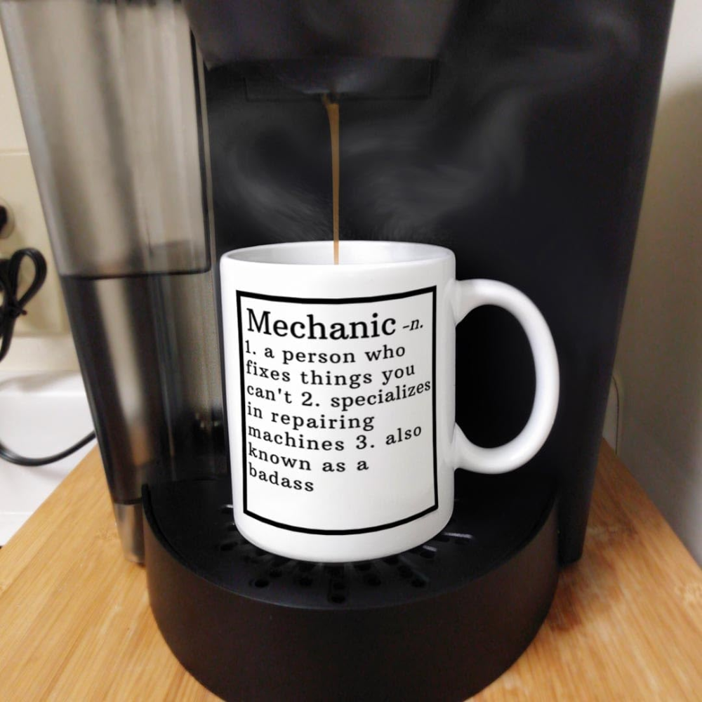 Mechanic Appreciation Definition Printed Coffee Mug