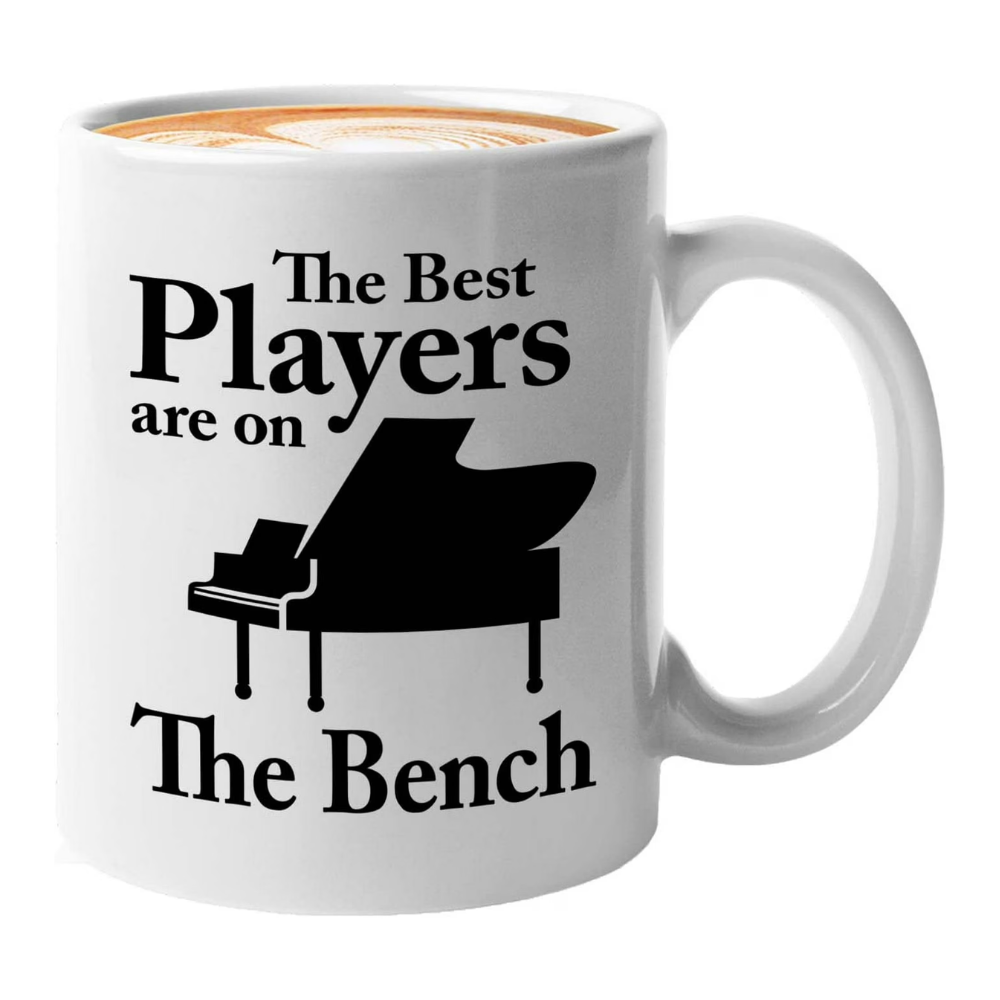 Inspirational Piano Player Quote Print For Musician Coffee Mug
