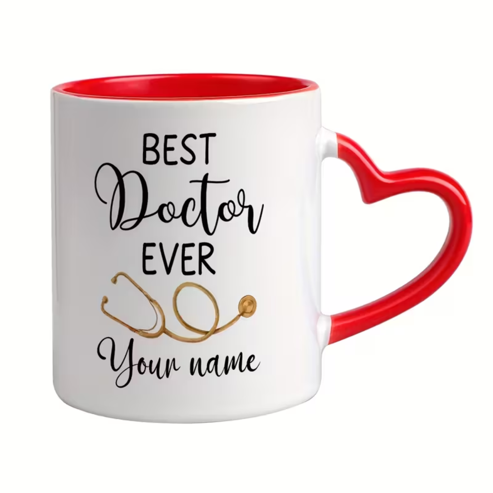 Personalized Doctor Name Icon Ceramic Mug
