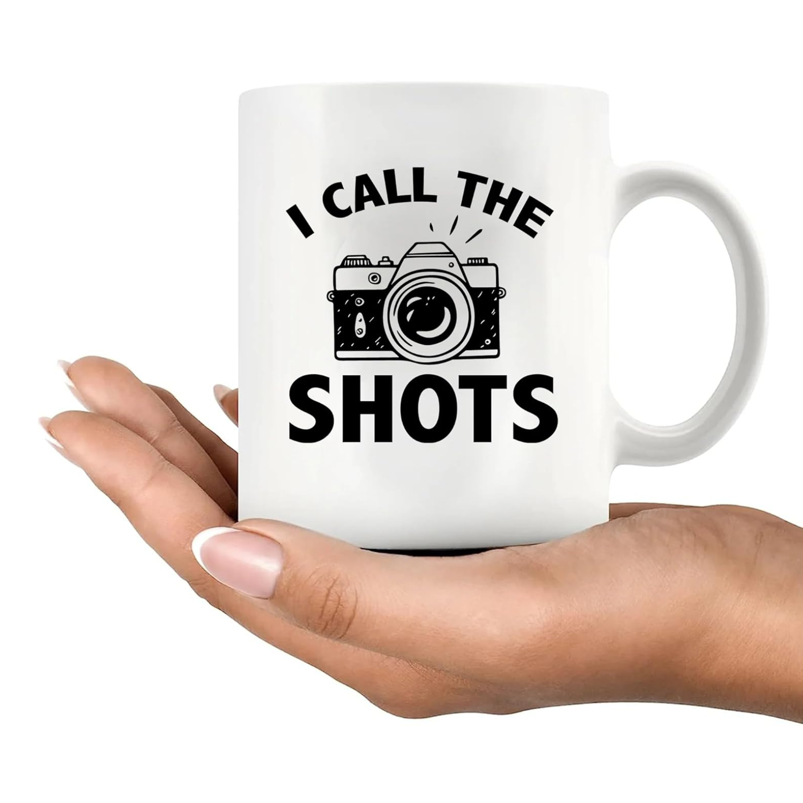 I Call The Shots Text Printed 11 Oz Funny Photography Coffee Mug