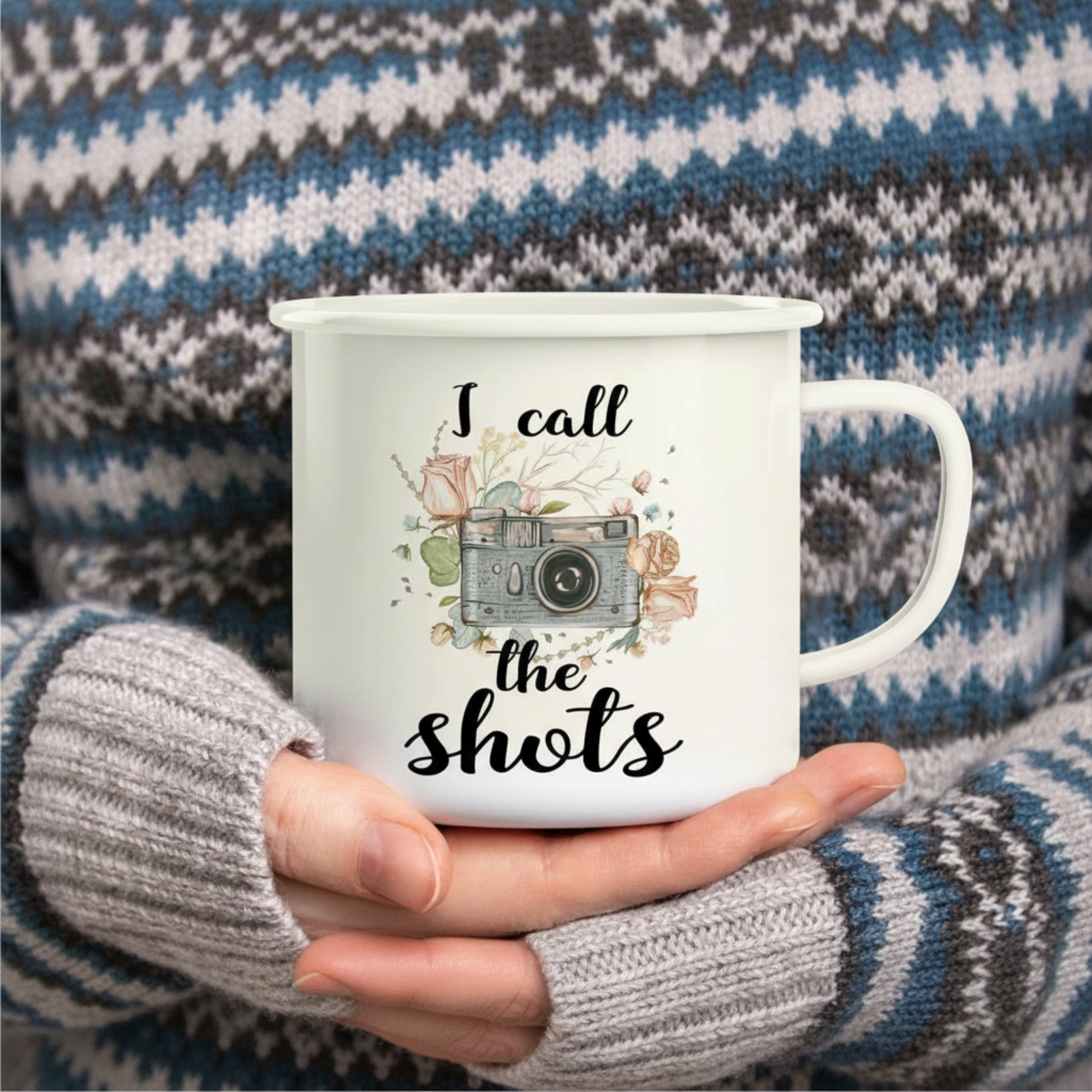 I Call The Shots Text Printed 16 Oz Funny Photography Coffee Mug