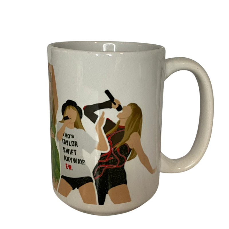 TS Inspired Graphic Print 15oz Ceramic Coffee Mug
