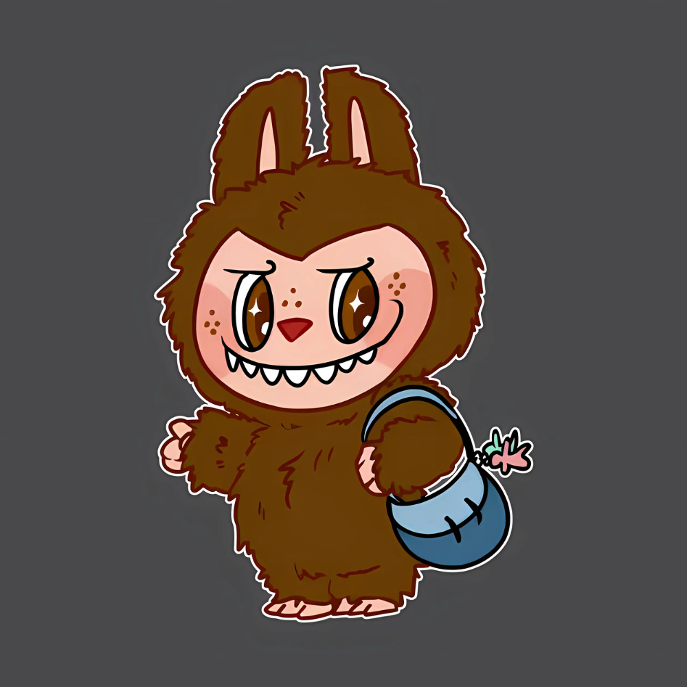 Labubu Brown Mug-Mineral Mug