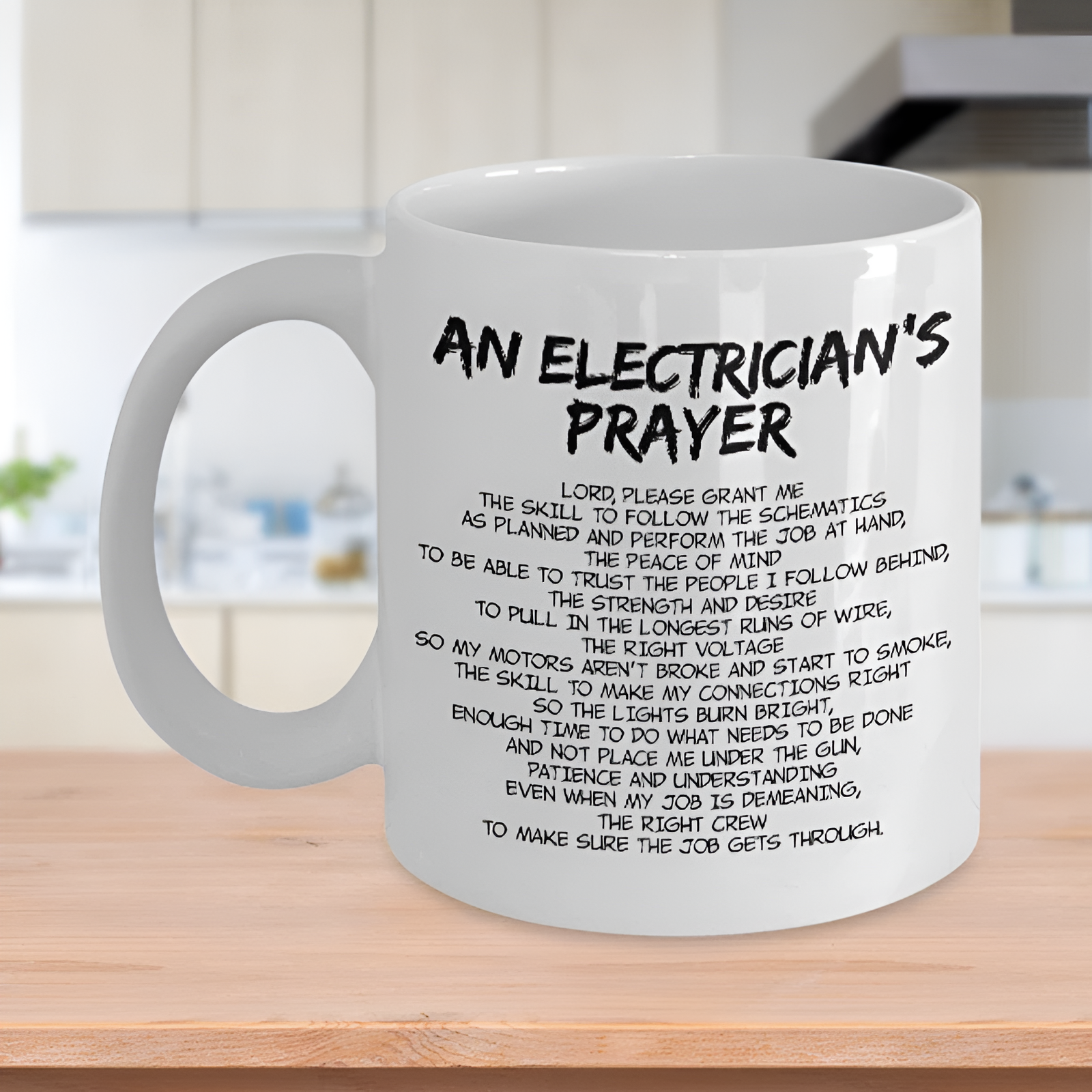 Electrician Prayer Coffee Mug Gift 11 Oz