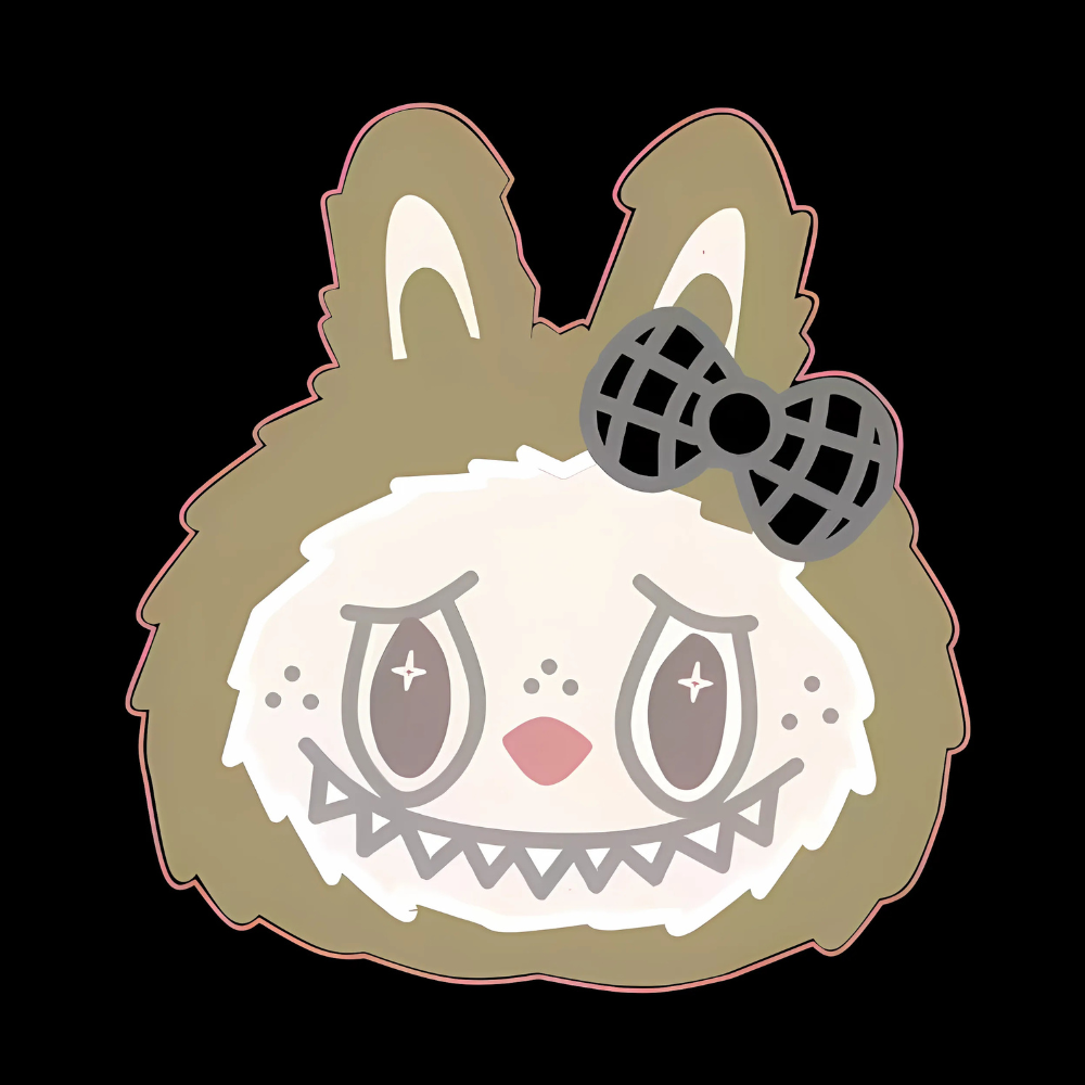 Labubu Monochrome Bow Mug-Mineral Mug