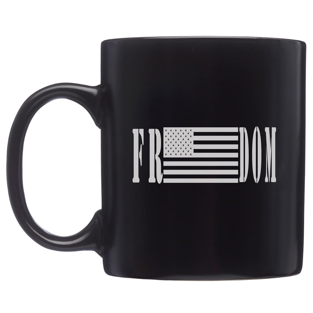 Patriotic Freedom Coffee Mug Novelty Cup Great Gift Idea