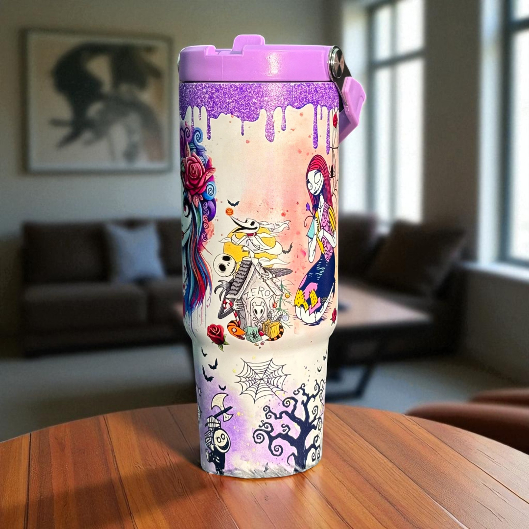 30 Oz Sally X Jack Skellington Tumbler