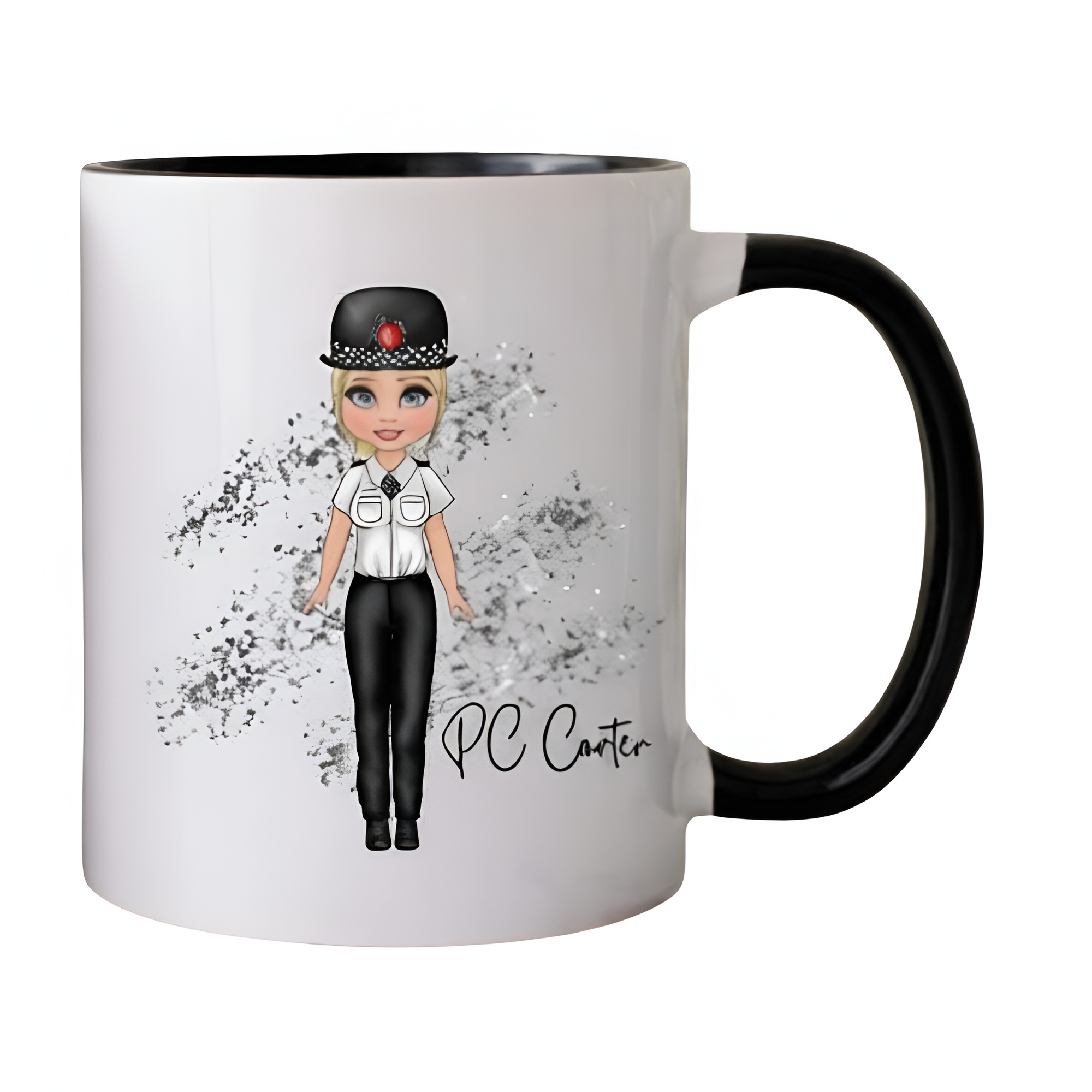Personalised Police Mug, Police Officer Coffee Cup, Police Woman Gift