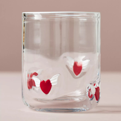 Embossed Glass Tumbler-Mineral Mug