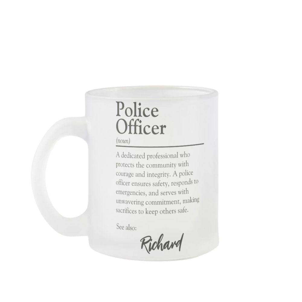 Personalized Police Officer Definition Mug