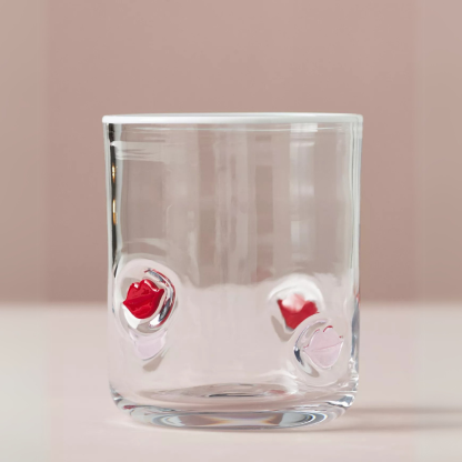 Embossed Glass Tumbler-Mineral Mug