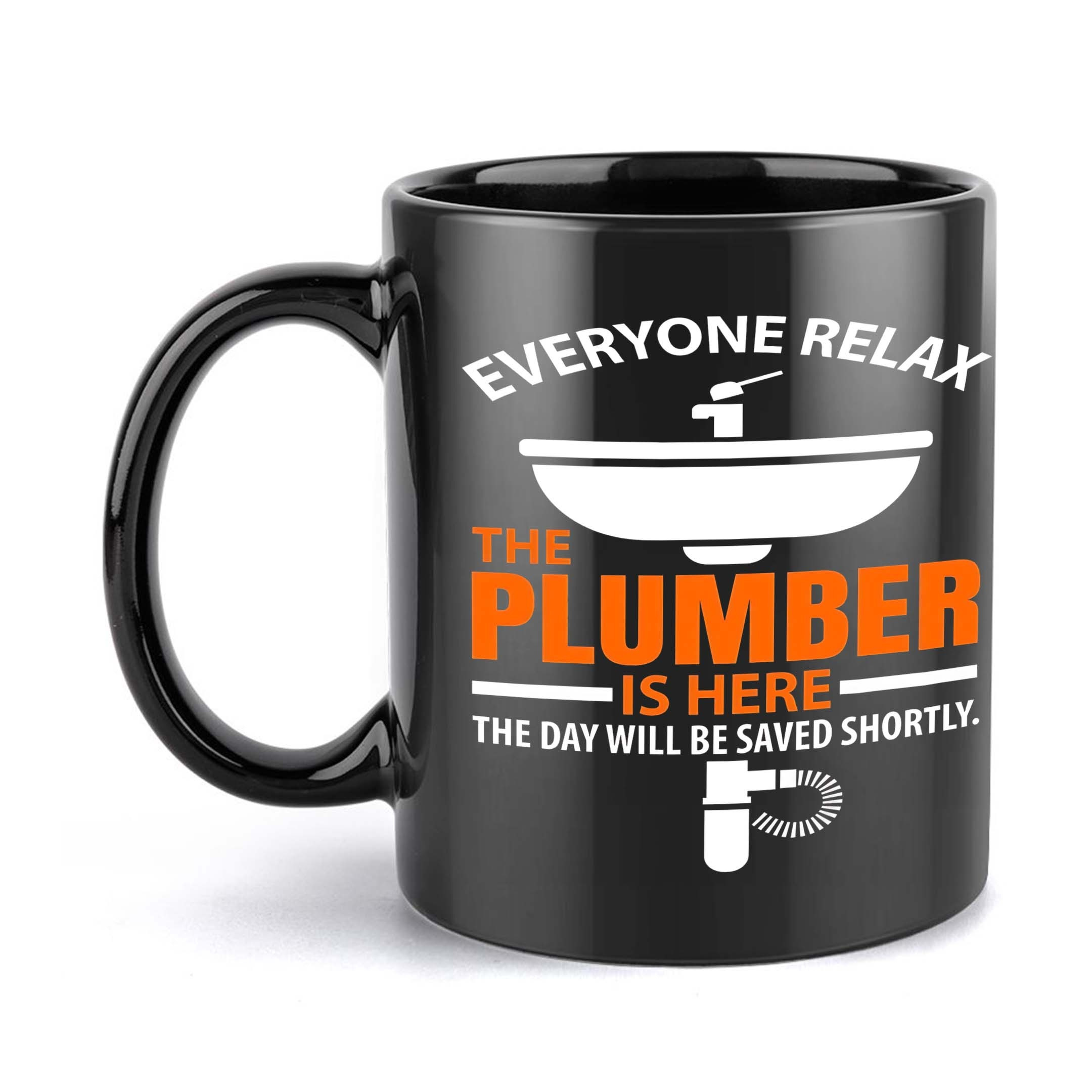 1pc Plumber Themed Ceramic Mug 11oz