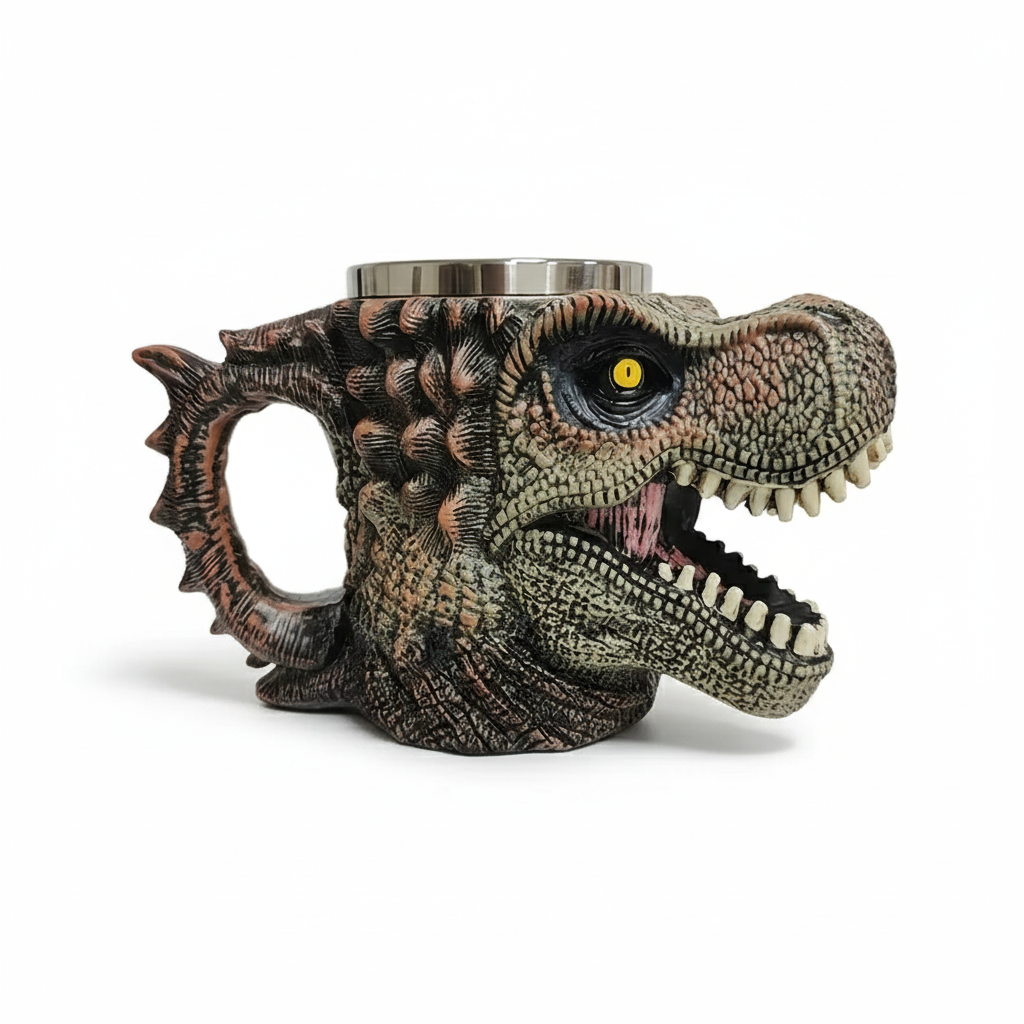 3D Retro Dinosaur Mug