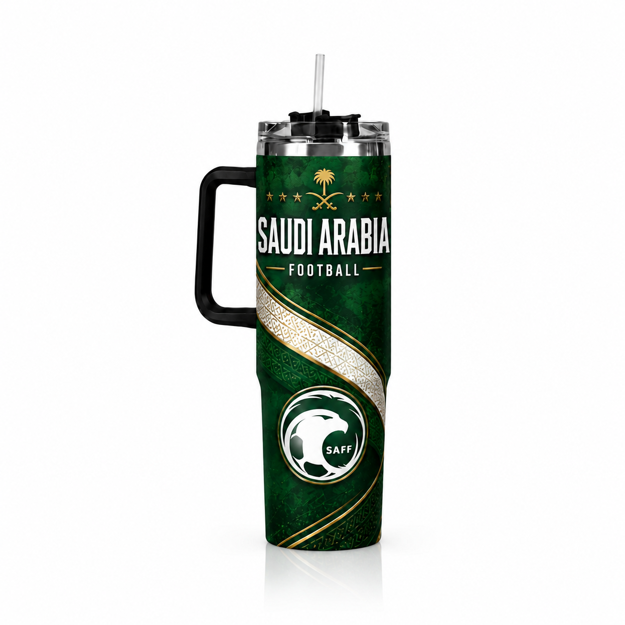 FIFA 2026 Saudi Arabia Football Sports All Over Printed 40oz Tumbler With Straw And Lid