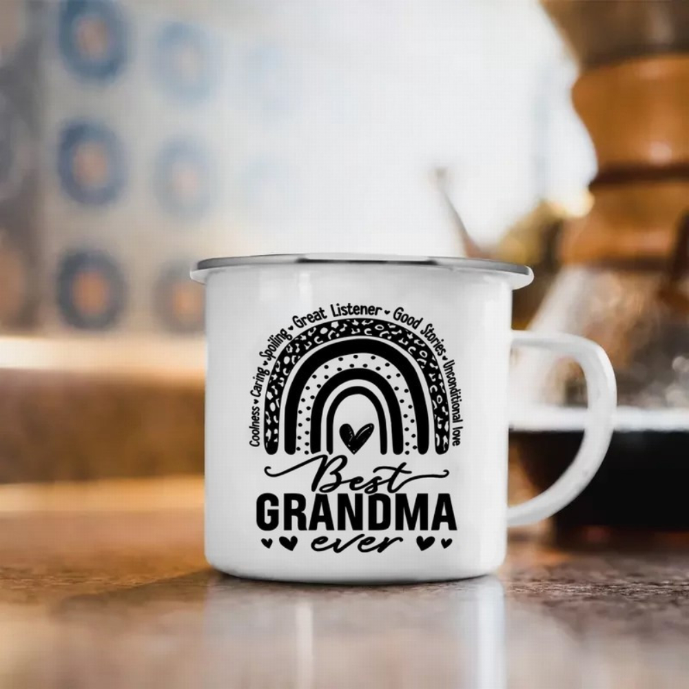 Grandma'S Enamel Mug 