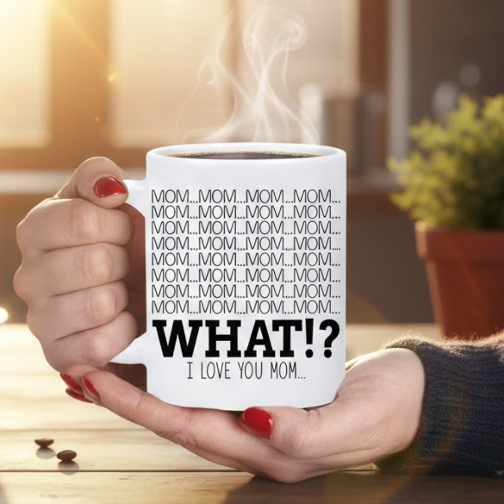 1 Piece 11Oz Ceramic Coffee Mug Mom What I Love You Funny Mothers Day Cup