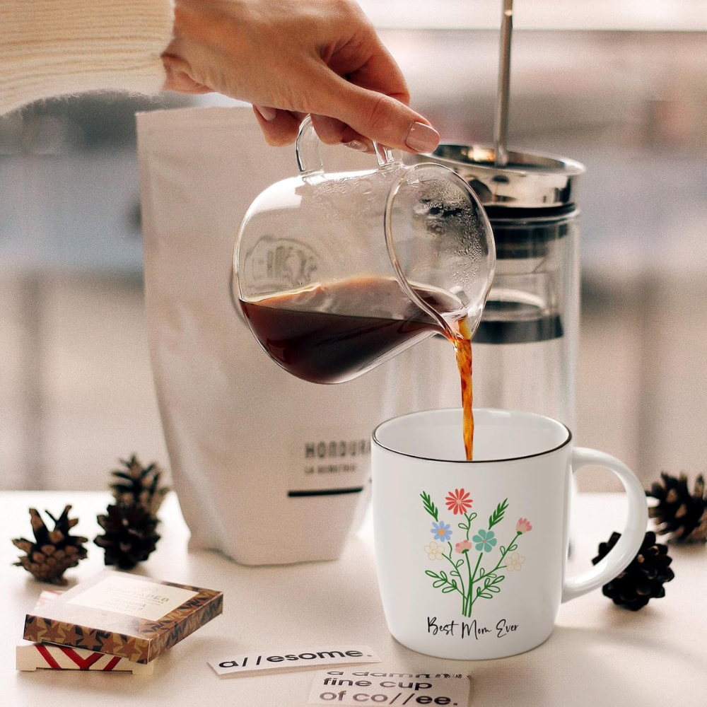 1 Piece 12Oz Ceramic Coffee Mug Best Mom Ever Mothers Day Gift Cup