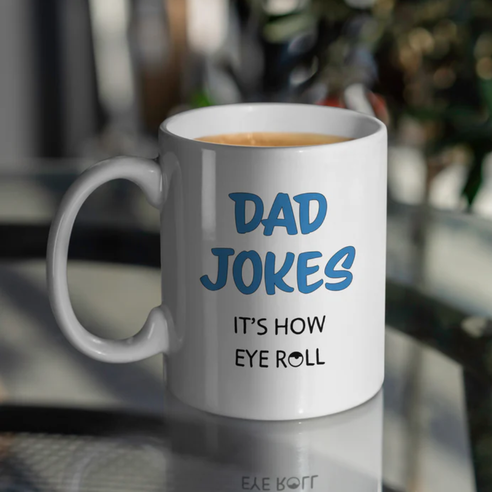 Dad Jokes Are How” Large 15oz Mug - Funny Gift for Dad