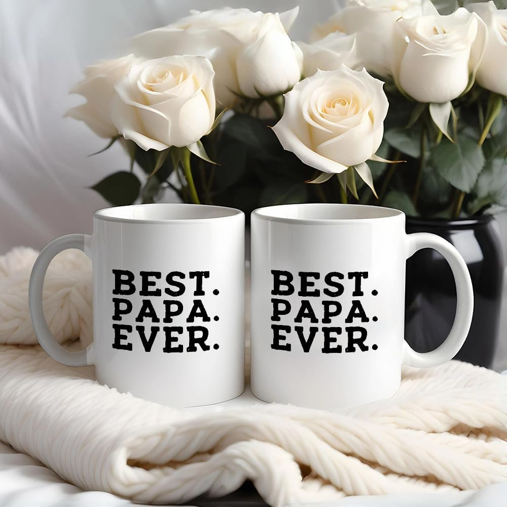 Best Dad in the Mug, 11 oz, Funny Space Father’s Day Gift, Cool Coffee Cup for Dad from Kids,Unique Fathers Day Present Idea for Daddy Husband Men Him