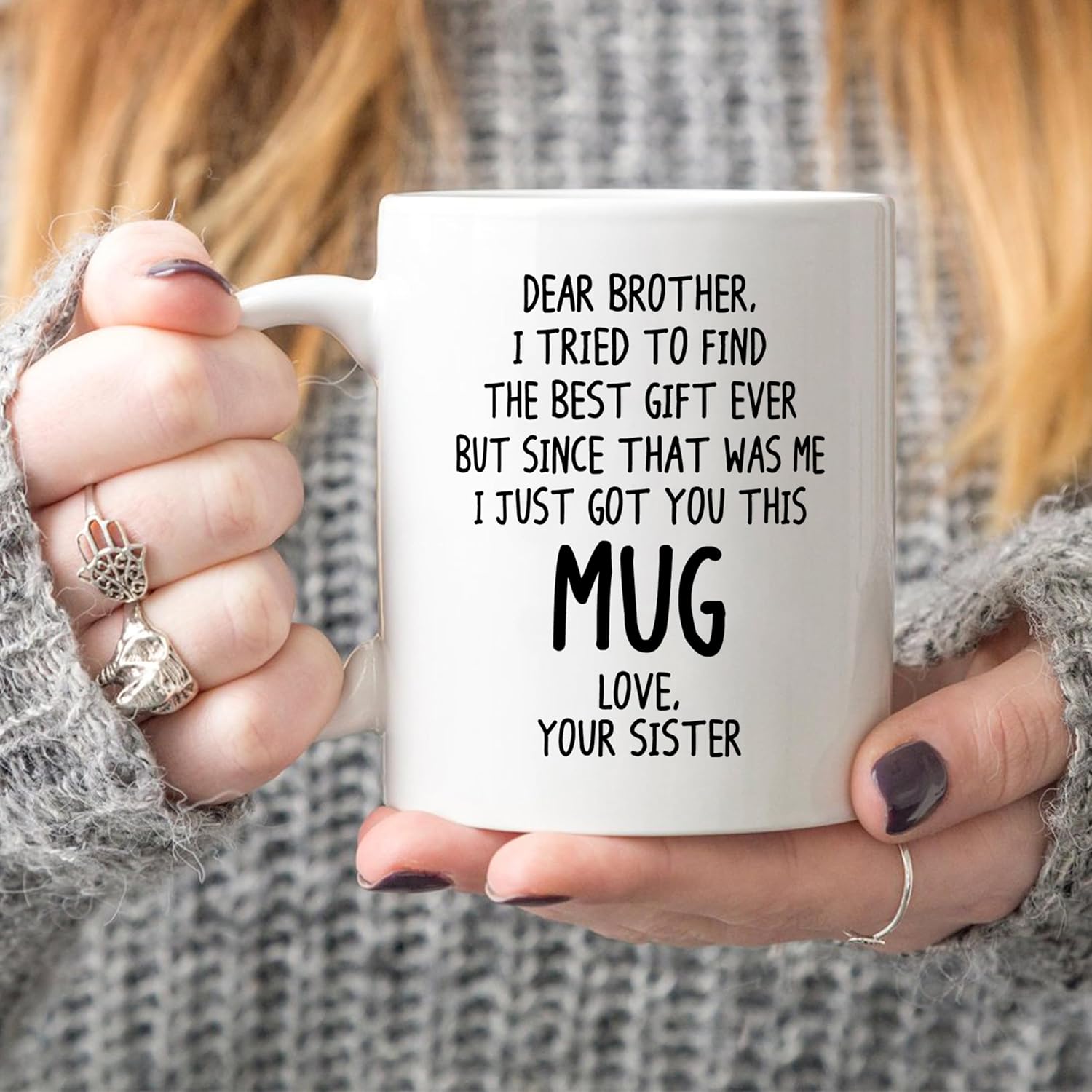 Dear Brother I Tried to Find the Best Gift Ever Printed Coffee Mug